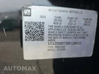 2025 Chevrolet Malibu LT 1LT - miniatura 5