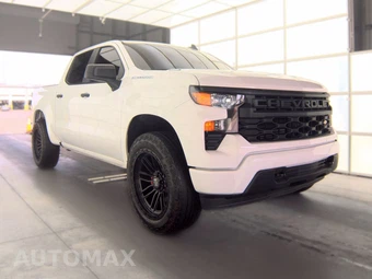 2025 Chevrolet Silverado 1500 Custom Crew Cab Short Bed 1CX - miniatura 3