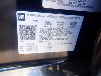 2025 Chevrolet Silverado 1500 Custom Crew Cab Short Bed 1CX - miniatura 7