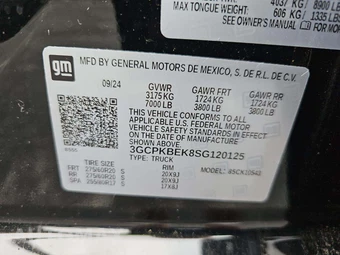 2025 Chevrolet Silverado 1500 Custom Crew Cab Short Bed 1CX - miniatura 2