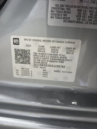 2025 Chevrolet Silverado 1500 RST Crew Cab Short Bed 1SP - miniatura 14