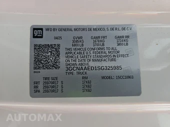 2025 Chevrolet Silverado 1500 WT Regular Cab Long Bed 1WT - miniatura 13