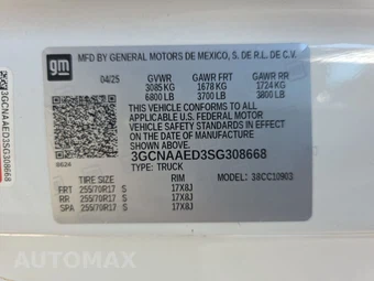 2025 Chevrolet Silverado 1500 WT Regular Cab Long Bed 1WT - miniatura 13