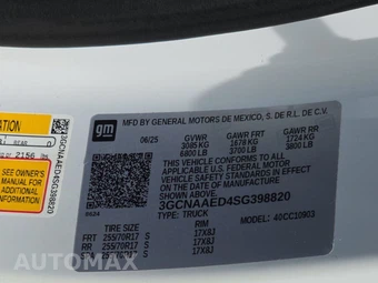 2025 Chevrolet Silverado 1500 WT Regular Cab Long Bed 1WT - miniatura 13