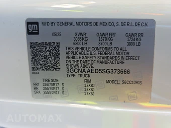 2025 Chevrolet Silverado 1500 WT Regular Cab Long Bed 1WT - miniatura 13