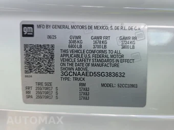 2025 Chevrolet Silverado 1500 WT Regular Cab Long Bed 1WT - miniatura 13