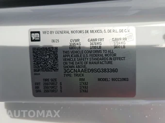 2025 Chevrolet Silverado 1500 WT Regular Cab Long Bed 1WT - miniatura 13