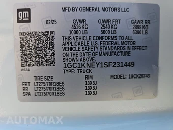 2025 Chevrolet Silverado 2500HD LT Crew Cab Medium Bed 1LT - miniatura 14