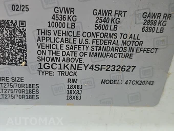 2025 Chevrolet Silverado 2500HD LT Crew Cab Medium Bed 1LT - miniatura 14