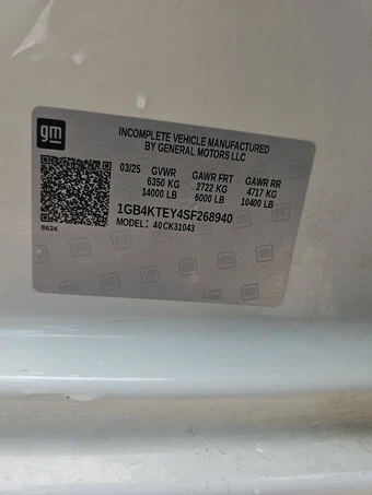 2025 Chevrolet Silverado 3500HD Cab Chassis LT Crew Cab 1LT DRW - miniatura 14