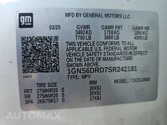 2025 Chevrolet Suburban Z71 2Z7 - miniatura 15