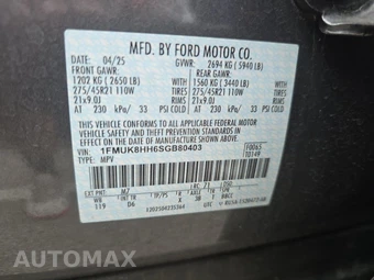 2025 Ford Explorer Platinum - miniatura 15