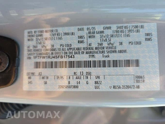 2025 Ford F-150 Raptor Crew Cab Short Bed - miniatura 5