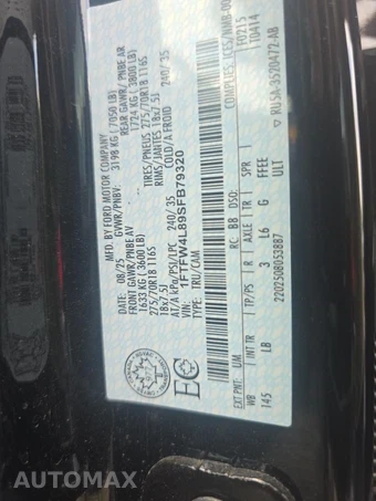 2025 Ford F-150 Tremor Crew Cab Short Bed - miniatura 17