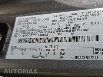 2025 Ford F-150 XLT Crew Cab Short Bed - miniatura 14