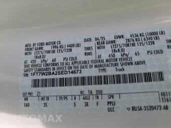 2025 Ford Super Duty F-250 XLT Crew Cab Medium Bed - miniatura 14