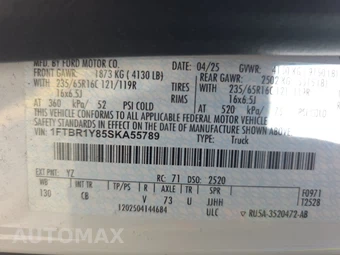 2025 Ford Transit 250 Cargo Van Low Roof 130.0" WB - miniatura 14