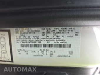 2025 Ford Transit Passenger Van XLT Low Roof 148.0" WB - miniatura 14