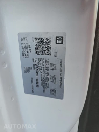 2025 GMC Savana 2500 Cargo Van 1WT 135.0" WB - miniatura 13