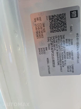 2025 GMC Savana 2500 Cargo Van 1WT 135.0" WB - miniatura 13