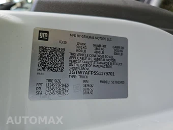 2025 GMC Savana 2500 Cargo Van 1WT 135.0" WB - miniatura 14