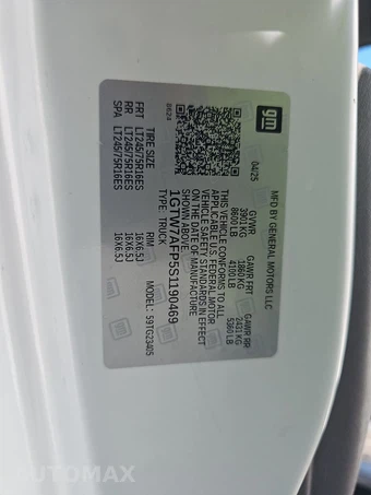 2025 GMC Savana 2500 Cargo Van 1WT 135.0" WB - miniatura 14