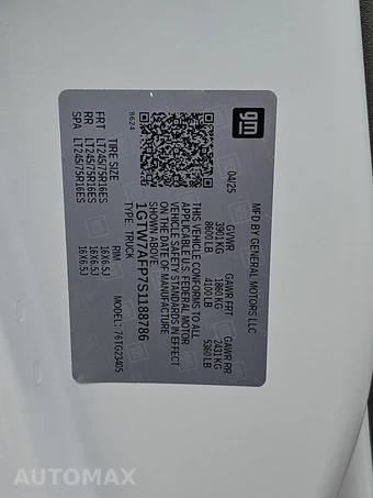 2025 GMC Savana 2500 Cargo Van 1WT 135.0" WB - miniatura 13
