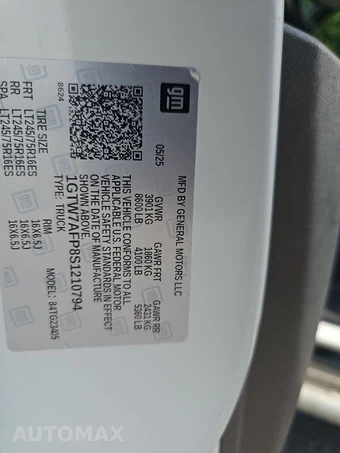 2025 GMC Savana 2500 Cargo Van 1WT 135.0" WB - miniatura 13