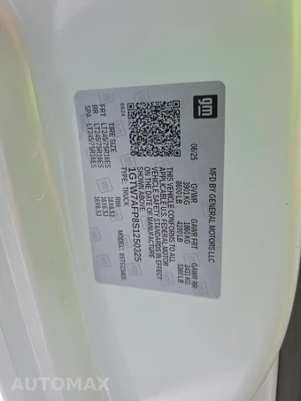 2025 GMC Savana 2500 Cargo Van 1WT 135.0" WB - miniatura 15