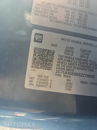 2025 GMC Sierra 1500 Denali Crew Cab Short Bed 5SA - miniatura 17