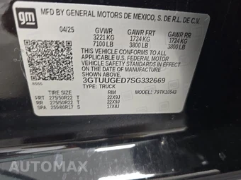 2025 GMC Sierra 1500 Denali Crew Cab Short Bed 5SA - miniatura 14