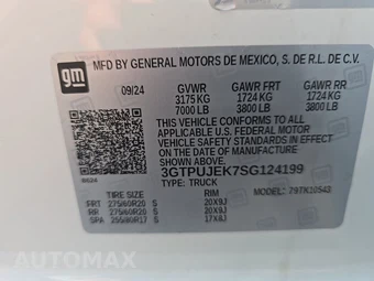 2025 GMC Sierra 1500 Elevation Crew Cab Short Bed 3VL - miniatura 14