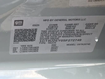 2025 GMC Sierra 2500HD AT4X Crew Cab Medium Bed 4SG - miniatura 14
