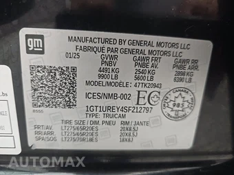 2025 GMC Sierra 2500HD Denali Crew Cab Long Bed 5SA - miniatura 14