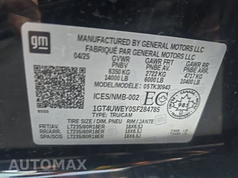 2025 GMC Sierra 3500HD Denali Crew Cab Long Bed 5SA DRW - miniatura 14