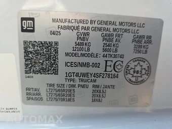 2025 GMC Sierra 3500HD Denali Crew Cab Medium Bed 5SA - miniatura 14