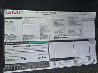 2025 GMC Sierra 3500HD Denali Ultimate Crew Cab Long Bed 5SB DRW - miniatura 24