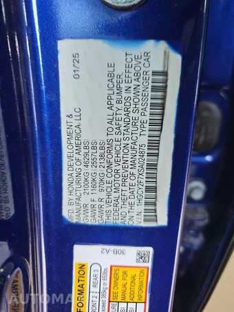 2025 Honda Accord Hybrid Sport-L - miniatura 14