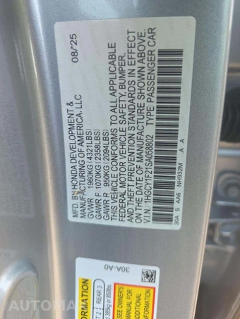 2025 Honda Accord Sedan LX - miniatura 2