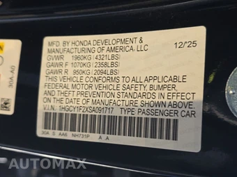 2025 Honda Accord Sedan LX - miniatura 14