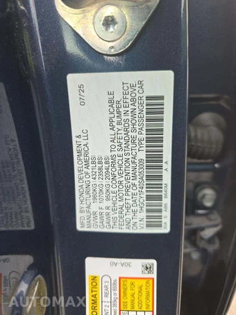 2025 Honda Accord Sedan SE - miniatura 5
