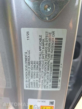2025 Honda Accord Sedan SE - miniatura 2