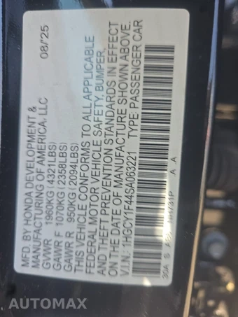 2025 Honda Accord Sedan SE - miniatura 14