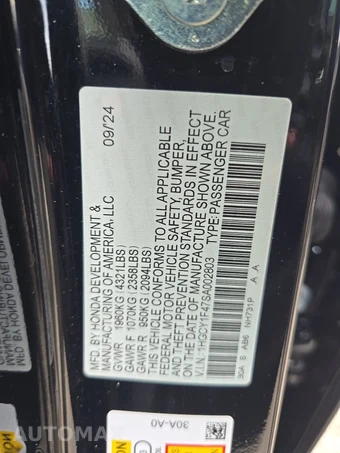 2025 Honda Accord Sedan SE - miniatura 14