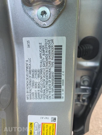 2025 Honda Civic Hatchback Sport - miniatura 14