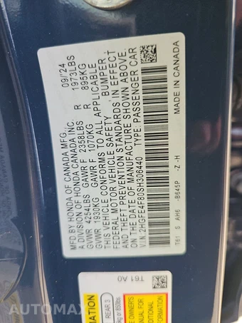 2025 Honda Civic Sedan Hybrid Sport Touring - miniatura 14