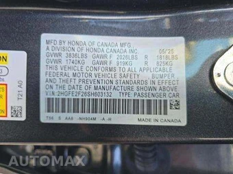 2025 Honda Civic Sedan LX - miniatura 6