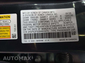 2025 Honda Civic Sedan Sport - miniatura 2
