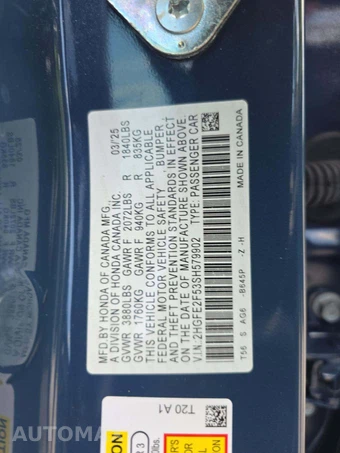 2025 Honda Civic Sedan Sport - miniatura 2