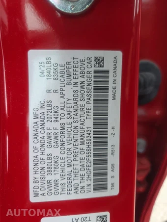 2025 Honda Civic Sedan Sport - miniatura 14